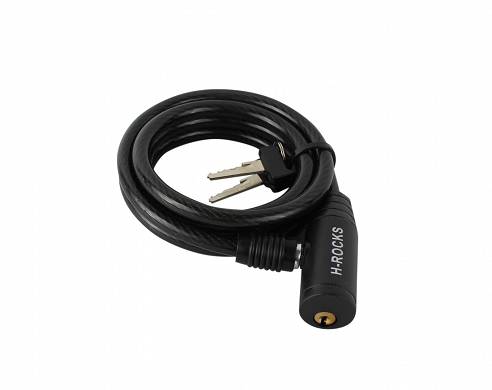 Zapięcie do roweru czarne 150 cm x 8